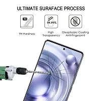 ZARALA Tempered Glass Compatible for Vivo X80 Pro Advanced Border-Less Full Edge to Edge UV Screen Protector and Easy Installation Kit (Transparent)-thumb3