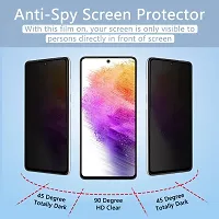 ZARALA [1 +1 Pack Privacy Screen Protector for Samsung Galaxy A73 5G Black Camera Tempered Glass, [9H Hardness] [Anti Scratch] Anti-Spy Protector Film Compatible with Samsung Galaxy A73 5G-thumb3