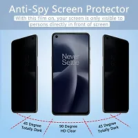 ZARALA [1 +1 Pack Privacy Screen Protector for OnePlus Nord 2T 5G + Black Camera Tempered Glass, [9H Hardness] [Anti Scratch] Anti-Spy Protector Film Compatible with OnePlus Nord 2T 5G-thumb3