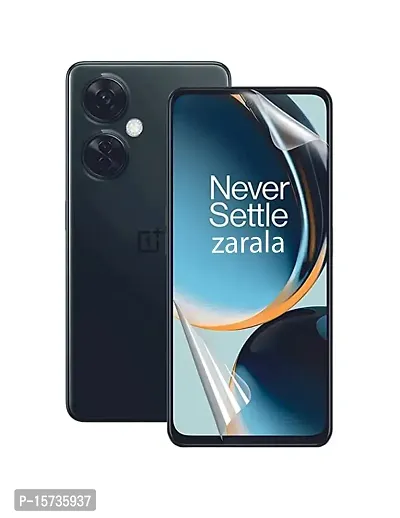 ZARALA Matte Finish Screen Guard for Oneplus Nord CE 3 Lite 5G [Not Glass] Self Healing Unbreakable HD Hydrogel TPU Film Flexible with Easy Installation Kit - Transparent-thumb0