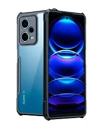 ZARALA Tempered Glass with Camera Hole for Redmi Note 12 Pro Plus Screen Protector Edge to Edge Coverage with Easy Installation Shockproof Crystal Clear Transparent Back Cover Case-thumb1