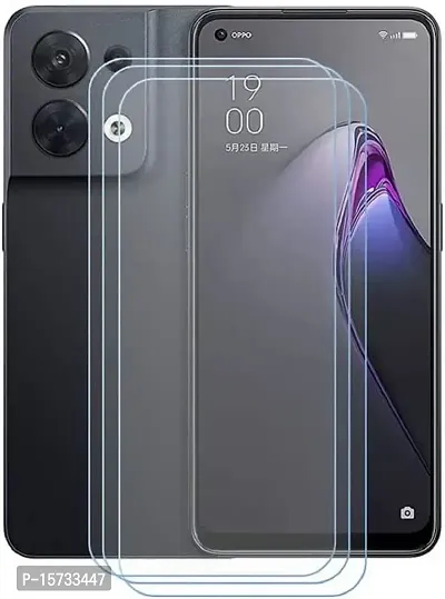 ZARALA (3-Pack Screen Protector for Oppo Reno 8 Pro, Anti Scratch 9H Hardness Protective Film Premium HD Clarity Tempered Glass Friendly Designed for Oppo Reno 8 Pro (6.62)-thumb0
