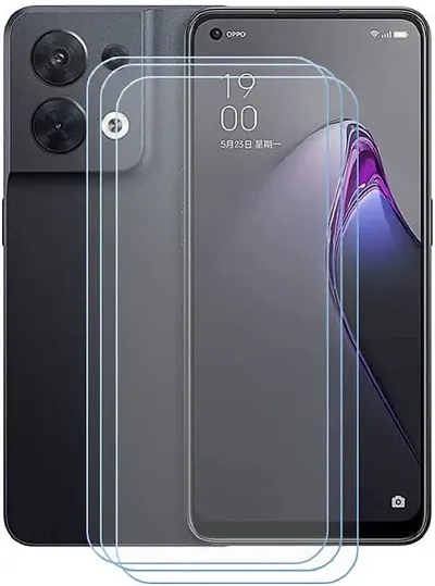 ZARALA (3-Pack Screen Protector for Oppo Reno 8 Pro, Anti Scratch 9H Hardness Protective Film Premium HD Clarity Tempered Glass Friendly Designed for Oppo Reno 8 Pro (6.62"")