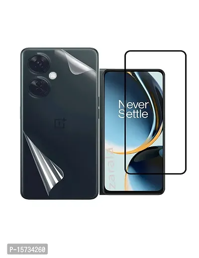 ZARALA OnePlus Nord CE 3 Lite 5G Fiber Tempered Glass Screen Protector For OnePlus Nord CE 3 Lite 5G (Front  Back Tempered Glass) Combo Pack[Pack Of 2]-thumb0