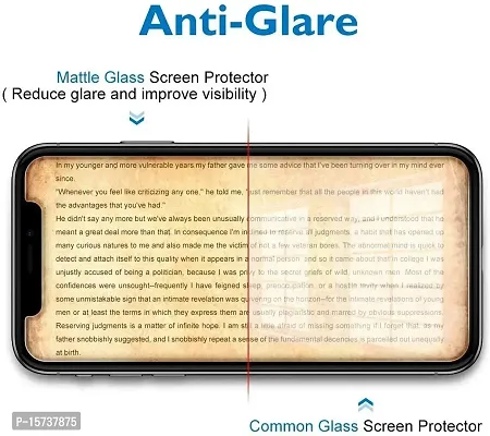 ZARALA matte tempered glass,anti-glare anti-fingerprint matte finish tempered glass for real me 3 pro full screen coverage (except edges)-thumb5