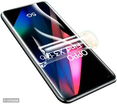 ZARALA High Sensitivity Hydrogel Screen Protector for Oppo Find X3 Pro 5G/Find X3 5G Transparent Soft TPU Protective Film [Fingerprint Unlock Compatible] [Clear HD] (NOT Tempered Glass)-thumb0