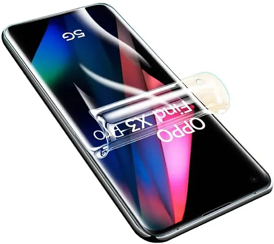 ZARALA High Sensitivity Hydrogel Screen Protector for Oppo Find X3 Pro 5G/Find X3 5G Transparent Soft TPU Protective Film [Fingerprint Unlock Compatible] [Clear HD] (NOT Tempered Glass)