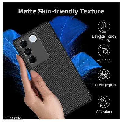 ZARALA Super Frosted Shield Pro Silicone Soft Back Mobile Case for Vivo V27 PRO 5G Dotted Slim-Fit Design TPU Shockproof Cover (Vivo V27 PRO 5G)-thumb4