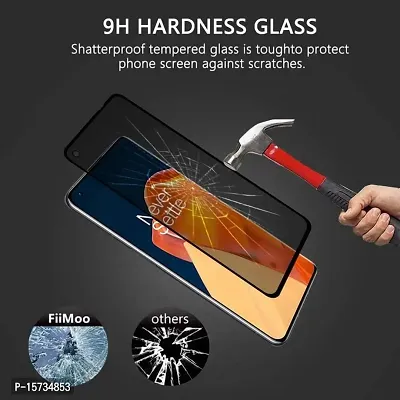 ZARALA Anti Spy Screen Protector for OPPO A54 - PRIVACY Filter 3D GLASS Edition Genuine Tempered Glass Full Screen Protector Guard Cover Compatible-thumb2