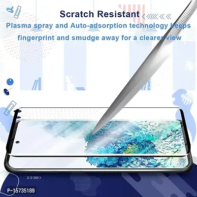 ZARALA Galaxy S20 Tempered Glass Screen Protector, 1 Pack No Bubble/Ultra Clear/Anti Scratch, 3D Full Coverage Protective Film for Samsung Galaxy S20-thumb3