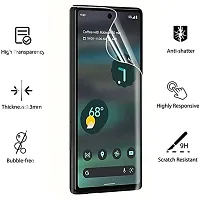 ZARALA Compatible for Screen Protector for Google Pixel 6Pro, Soft TPU Screen Protector[1 pise ], 3D Glossy Black Finish Camera Lens Protector Glass[1 pise ] 9H Hardness with Easy-thumb1