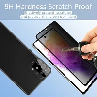 ZARALA [1 +1 Pack Privacy Screen Protector for Samsung Galaxy A73 5G Black Camera Tempered Glass, [9H Hardness] [Anti Scratch] Anti-Spy Protector Film Compatible with Samsung Galaxy A73 5G-thumb4