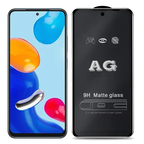 ZARALA HD Matte Tempered Glass For Redmi Note 12 Pro 5G Screen Protector [ Super Smooth ] Full Coverage 9H Hardness Edge To Edge Front Matte Temper Glass Guard With Installation Kit