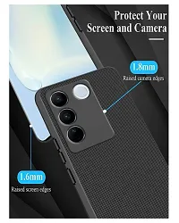 ZARALA Super Frosted Shield Pro Silicone Soft Back Mobile Case for Vivo V27 PRO 5G Dotted Slim-Fit Design TPU Shockproof Cover (Vivo V27 PRO 5G)-thumb2