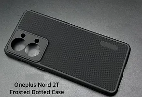 ZARALA Super Frosted Shield Pro Back Silicone Soft Mobile Case Compatible with OnePlus Nord 2T Dotted Slim-Fit Design TPU Shockproof Cover (OnePlus Nord 2T)-thumb2