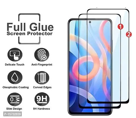 ZARALA Redmi Note 12 5G Tempered Glass (Pack Of 2) | Screen Protector Full HD Quality Edge to Edge Coverage for Xiaomi Redmi Note 12 5G - Black (Pack Of 2)-thumb5