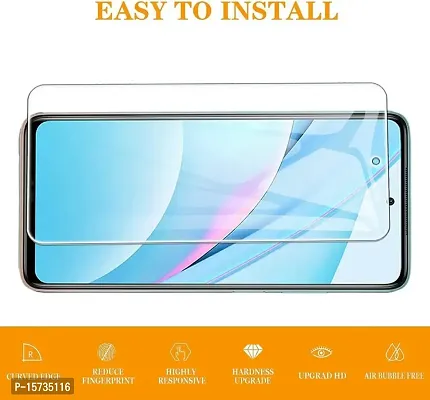 ZARALA Tempered Glass Screen Protector Compatible for Redmi K50i with Edge to Edge Coverage and Easy Installation kit,Transparent-thumb3