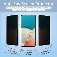 ZARAL Anti-Spy Privacy Tempered Glass Guard Protector for Xiaomi Redmi Note 12 Pro Plus (Black) (Camera Hole) Edge to Edge Full Screen Coverage, Pack of 2-thumb1