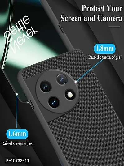 ZARALA Compatible with OnePlus 11R 5G | Camera Protection Full Body Protection Anti-Shock Protective Back | Bumper Rubber Back Cover Case for OnePlus 11R 5G (Black)-thumb3