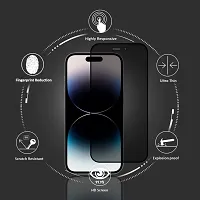 ZARALA Privacy Tempered Glass Screen Protector For iPhone 14 Pro Max with Edge to Edge Coverage and Easy Installation kit (Anti Spy Glass 14 Pro Max-thumb1