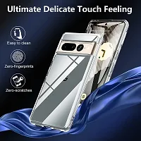 ZARALA Ultra-Hybrid Soft Clear Back Case Cover Compatible with Google Pixel 7 PRO | Shockproof Design | Camera Protection Bump Clear Back | Bumper Case Cover for Google Pixel 7 Pro (Transparent)-thumb4