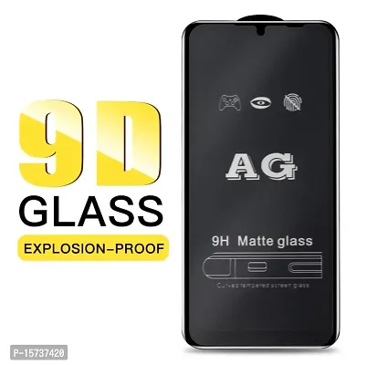 ZARALA 9H Matte Tempered Glass Guard 2.5D Curved Edges Screen Protector For Xiaomi Redmi Note 12 Pro Plus 5G -Black Edges (Matte Feel Temper)-thumb2