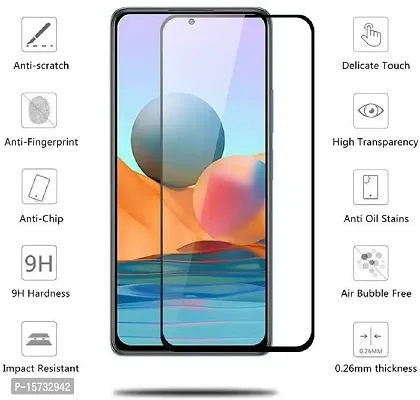 ZARALA for Xiaomi Redmi Note 10 Full Cover Tempered Glass Screen Protector (Redmi Note 10)-thumb2