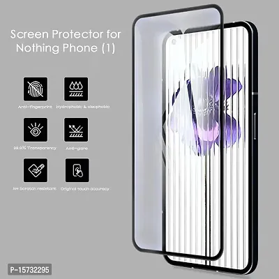 ZARALA [2 Pack Compatible for Nothing Phone (1) Tempered Glass Screen Protector | 9H HD Tempered Glass Protective Screen Protector Foils | Scratch Resistant Screen Cover for Nothing Phone 1-thumb2