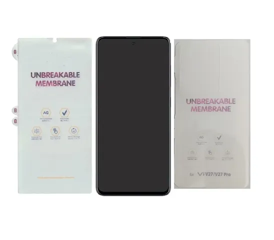 ZARALA Protective Unbreakable Hydrogel Membrane TPU Matte Front & Back Screen Guard Compatible with Vivo V27 Pro 5G (It is not Tempered Glass)