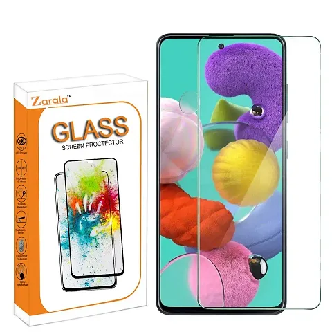 ZARALA samsung galaxy a31 full edge-to-edge coverage .3 mmtempered glass screen protector for SAMSUNG GALAXY A31 edge to edge full screen coverage transparent