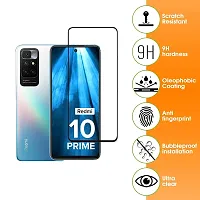 ZARALA Tempered Glass Screen Guard for Redmi 10 Prime - Edge to Edge Tempered Glass Screen Protector - 9H Hardness - 6D Tempered Glass (1)-thumb1