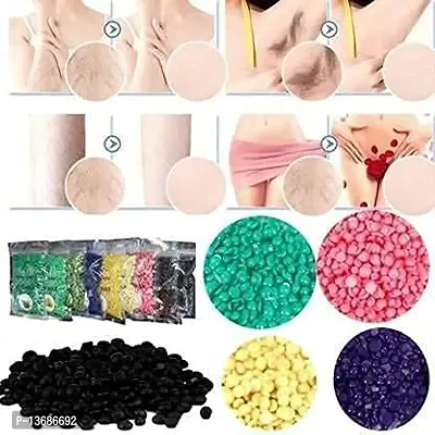 CUVLY Hard Wax Beans Hair Removal Painless Brazilian Wax for Full Body Brazilian wax for Multi Colors Wax for Facial, Brazilian Bikini, Underarms, Back, Chest, Legs- Pearl Beads-thumb5