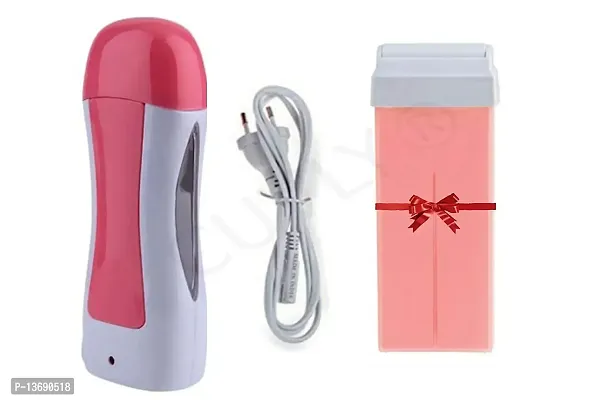 CUVLY Wax Warmer Hair Removal Roll on Wax Heater Machine With Roll-on Wax Refill Cartridge Hair Removal Waxing Kit-100 Ml (Multicolor) new wax heater machine