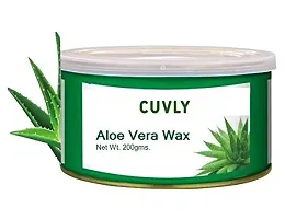 CUVLY Hair Removal Wax Aloe vera(200 gm) For Arms, Legs, Chest, Back, and Full Body | Men & Women | Tan Removal | Oily to Normal Skin (Aloe Vera)-thumb1