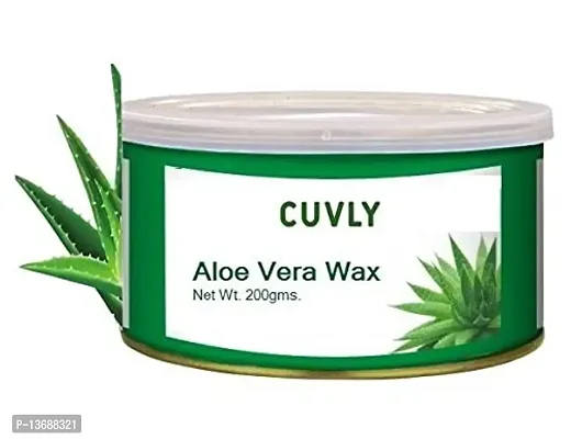 CUVLY Hair Removal Wax Aloe vera(200 gm) For Arms, Legs, Chest, Back, and Full Body | Men & Women | Tan Removal | Oily to Normal Skin (Aloe Vera)-thumb2