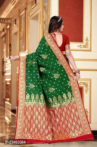 Beautiful Jute Silk  Saree With Blouse Piece For Women-thumb2