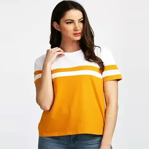 SWIPE4SMILE Casual Regular Half Sleeves  Women T-Shirts