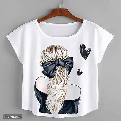 Elegant White Cotton Tshirt For Women