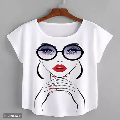 Elegant White Cotton Tshirt For Women