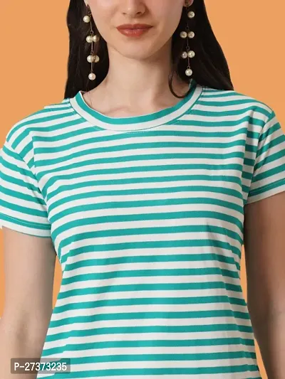 Classic Cotton Striped Tshirt for Women