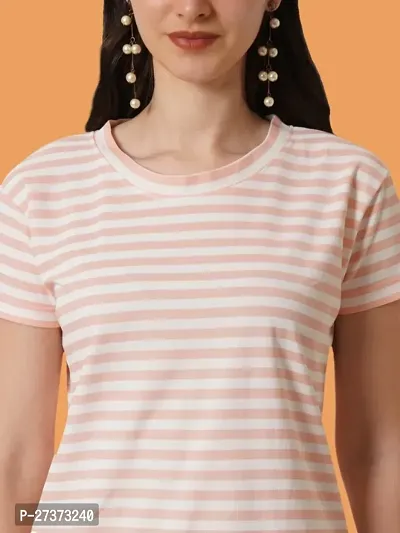 Classic Cotton Striped Tshirt for Women