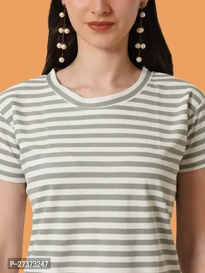 Classic Cotton Striped Tshirt for Women