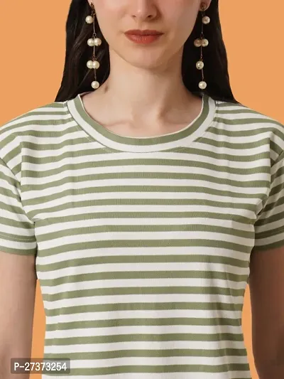 Classic Cotton Striped Tshirt for Women