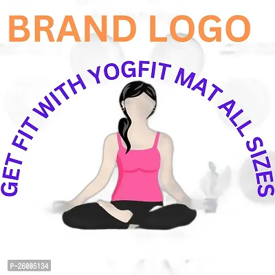 YOGFIT 4mm Eco Friendly Yoga Mat Enhanced Balance Comfort workout mat exercise mat gym mats decathlon (Black)-thumb5