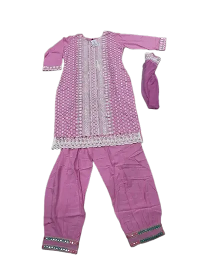 Beautyful Chanderi Silk Kurta Pant With Dupatta