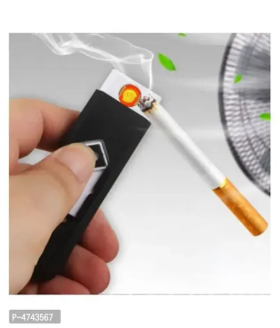 USB Flameless Windproof Electronic And Rechargeable Cigarette Lighter-thumb2