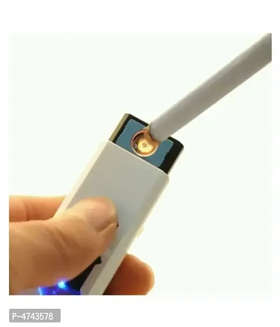 USB Windproof Electronic And Rechargeable Cigarette Lighter-thumb2