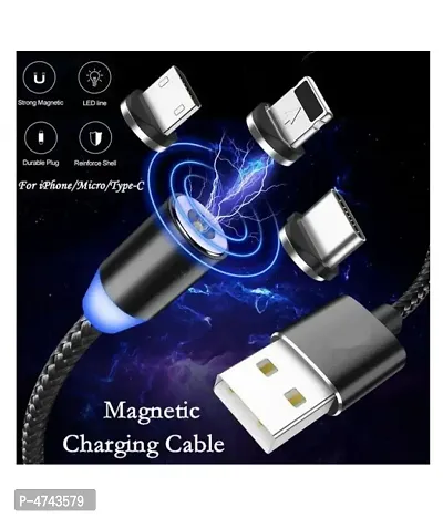 Magnetic Multi Charging Nylon Charger USB Cable