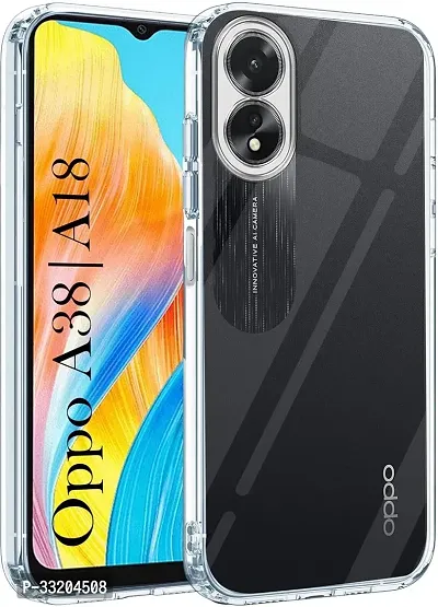 slainte Back Cover for Oppo A38 5G::Oppo A18 5G, Complete 360* Protection | Shock Proof Design | Anti-Slip Grip (Transparent)-thumb0