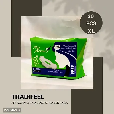 TRADIFEEL my actiwo pad wing yes Size yes confortable period pad (XL, 20)SANITARY PAD-thumb3